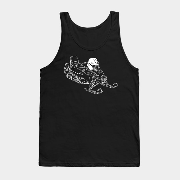 Cool Snowmobile Tank Top by Aurealis